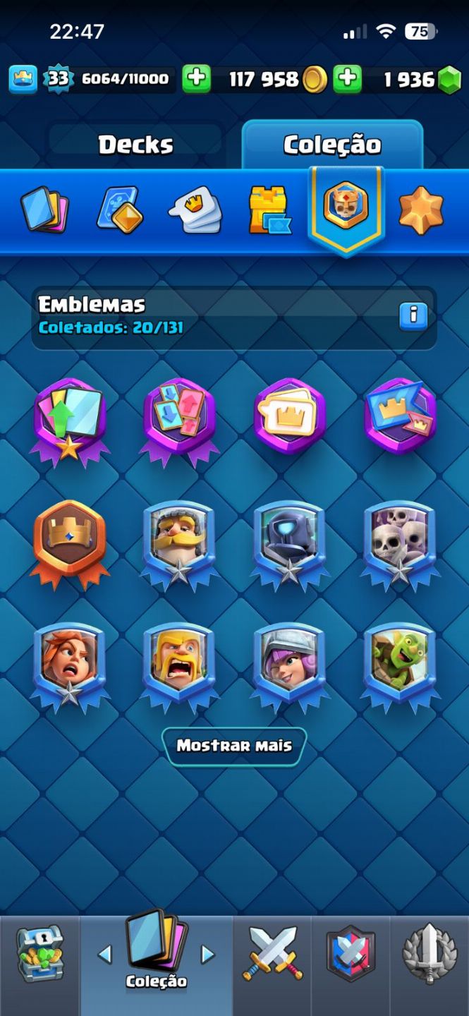 CLASH ROYALE | 7000 TROFÉUS | REI 11 | 4 CAMPEÕES | 3 EVOS | 2000 GEMAS