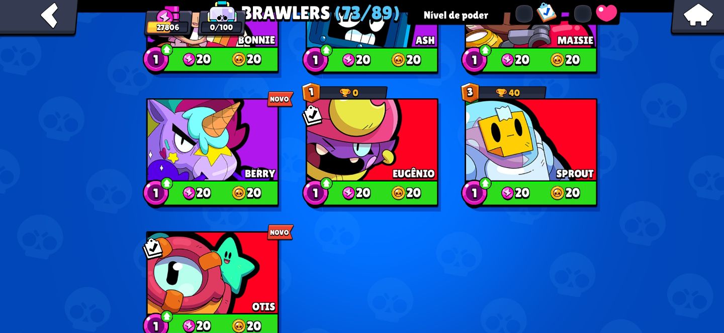 |MUITO UPADA| Conta Braw Stars 27800 Trofeus Muitos brawler lvl max
