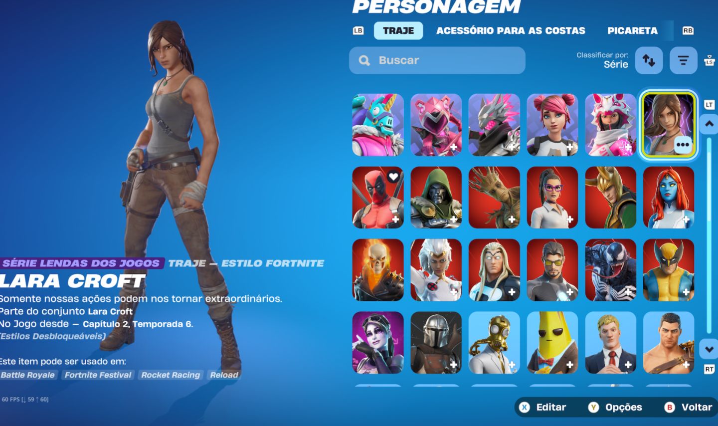 CONTA FORTNITE | MIDAS + TONY STARK + LARA CROFT + CONTA XBOX