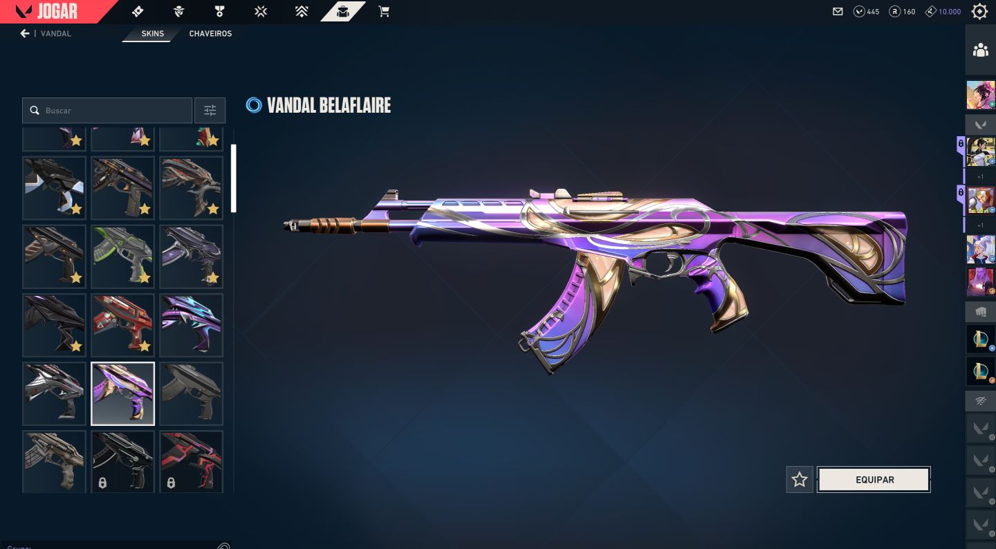 CONTA VALORANT BR | 170 Skins + 20 Facas | Champions 2021-Imortal 2 | 11K invest