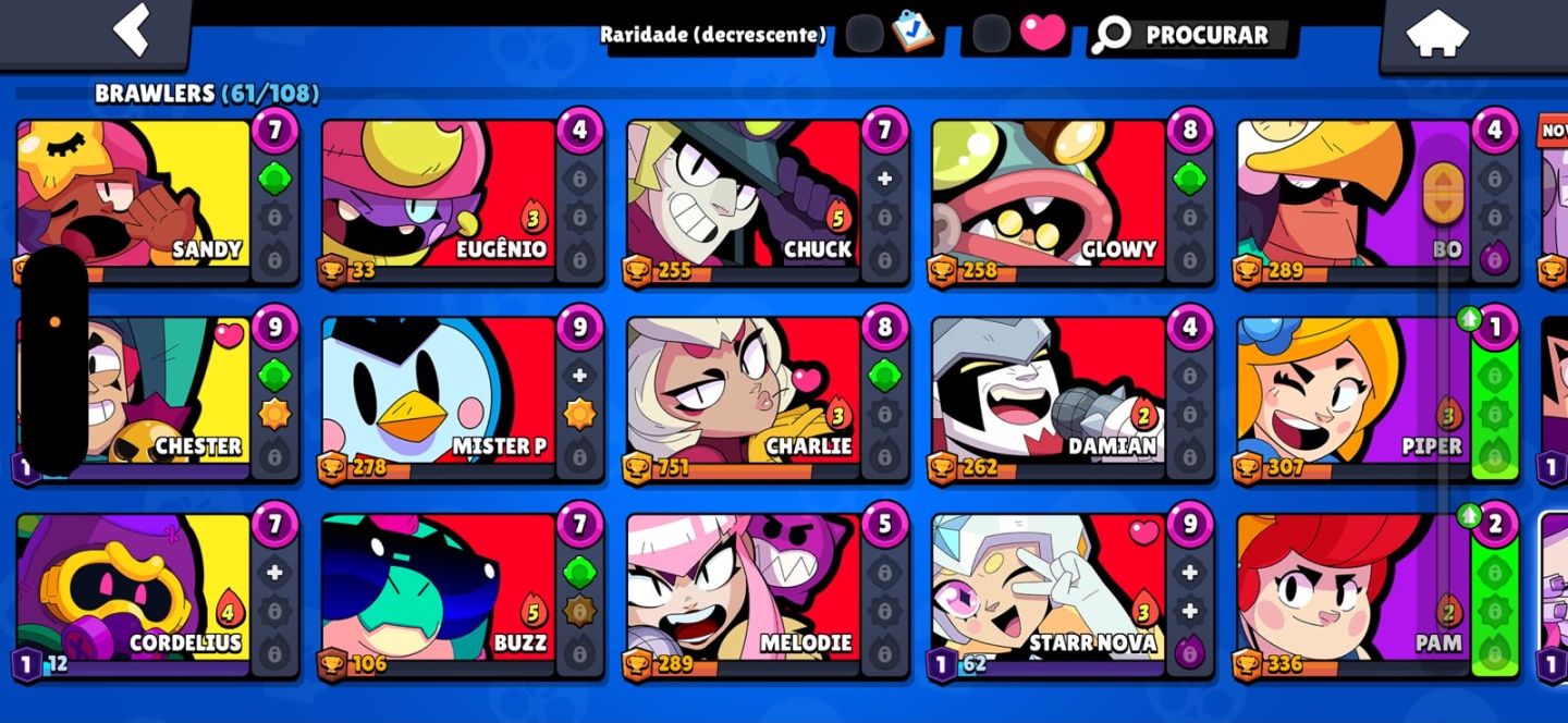 CONTA DE BRAWL STARS 32K DE TROFEUS | 61 BRAWLERS