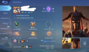 Conta mobile legends simples