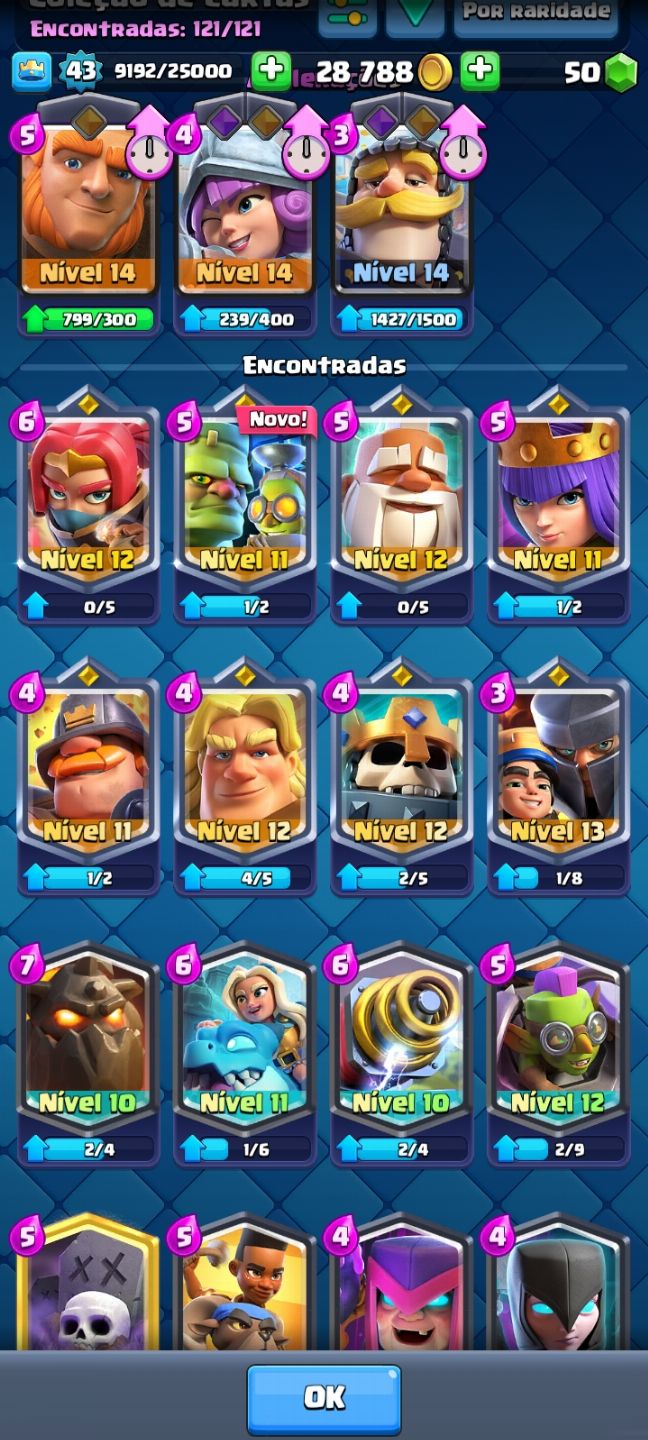 CONTA DE CLASH 5 ANOS 9700 TROFÉUS