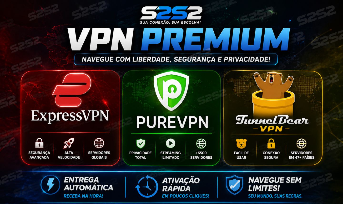 EXPRESSVPN/ PURE VPN/ TUNEL BEAR CODIGO - KEY - [ENTREGA AUTOMÁTICA]