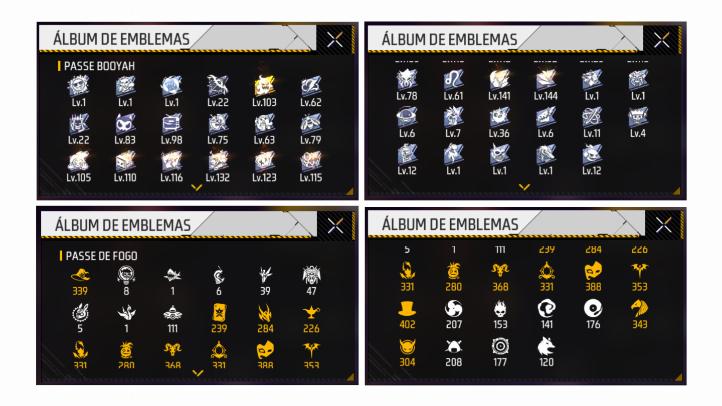 Conta Free Fire VK Full Acesso Level 60+ Itens Raros Skins e Passe Elite