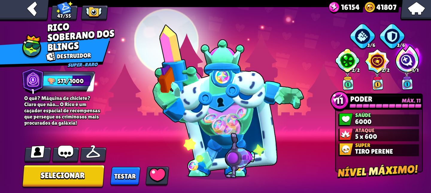 Conta de braw stars com mais de 100k de troféus
