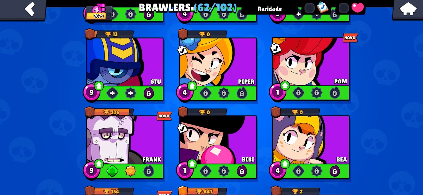 CONTA BRAWL STARS, SKINS LEGENDARIOD E ETC