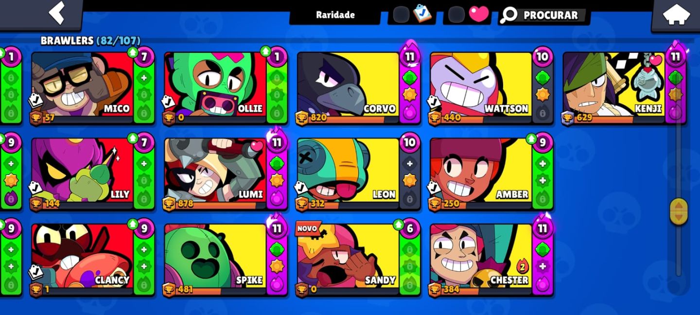 CONTA DE BRAWL STARS 26K TROFÉU + PERS ESPECIAIS (LEN,MIT,ÉP)