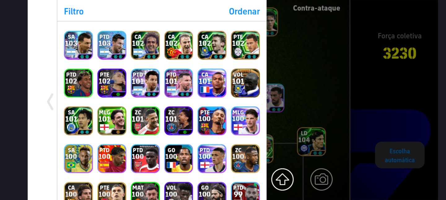 Conta efootball completa e primeira divisão