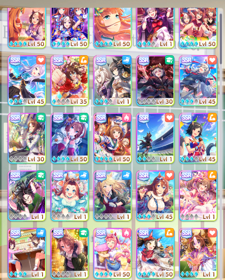 Conta Uma Musume avançada 56k carrots
