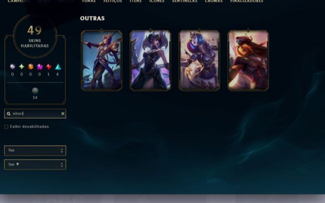 Conta com Rammus Rei - Sentinela riot e vários Ícones raros de 2012