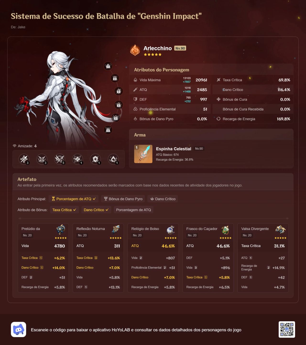 CONTA GENSHIN IMPACT - América / AR 56