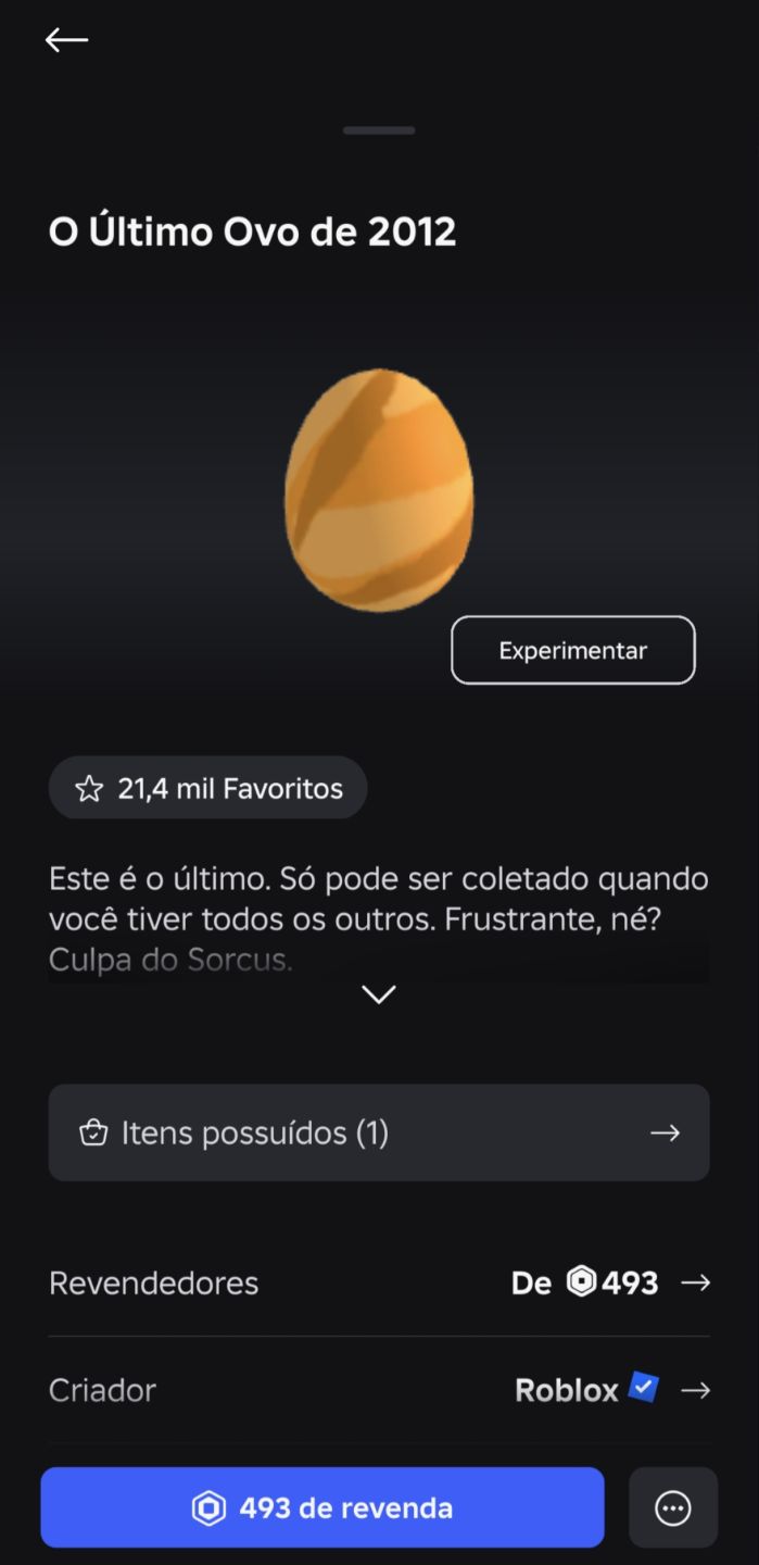 Conta ROBLOX de 2008 | Seguida pelo BUILDERMAN | Ovo Exclusivo EGG HUNT 2012
