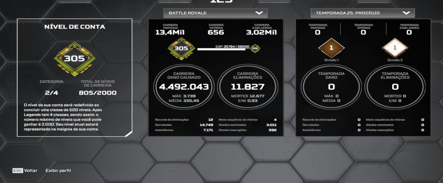 CONTA APEX LEGENDS