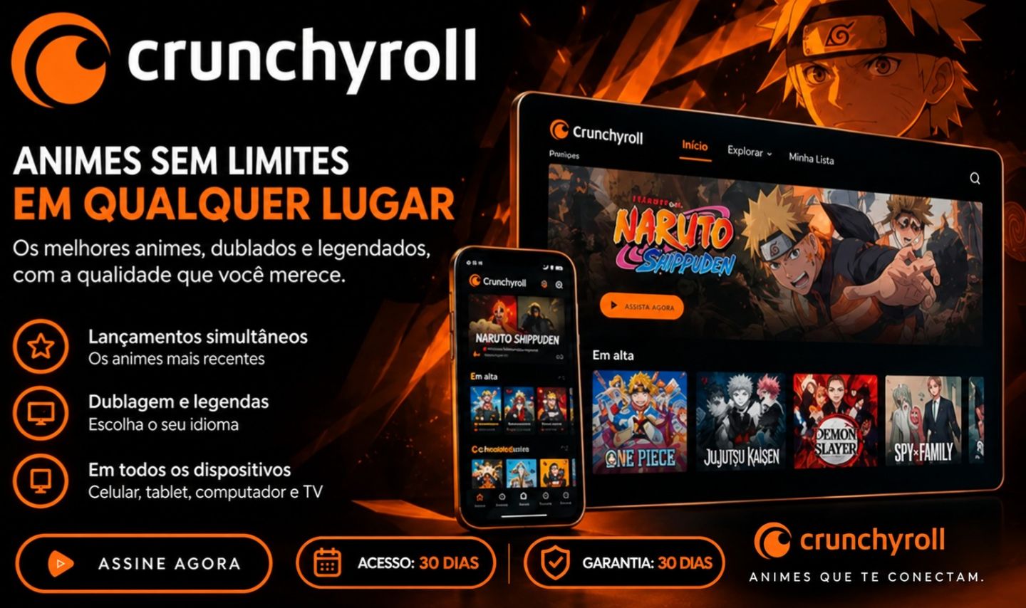 Crunchyroll Mega Fan - ENTREGA AUTOMATICA