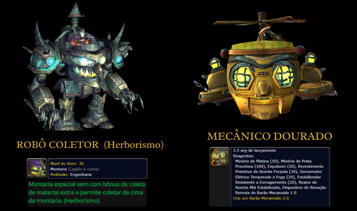 World of Warcraft - Montarias (Entrega Global) - WoW RETAIL