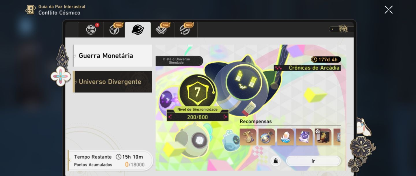Conta hsr Silver wolf lvl 999 e0s1 + conta zzz com Remielle Aria e lucia m1w1