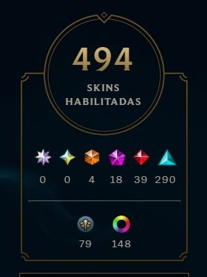 Conta LoL Nvl 706 | 494 Skins | 18 Míticas/Prestígio | 4 Ultimates Lux/Seraphine