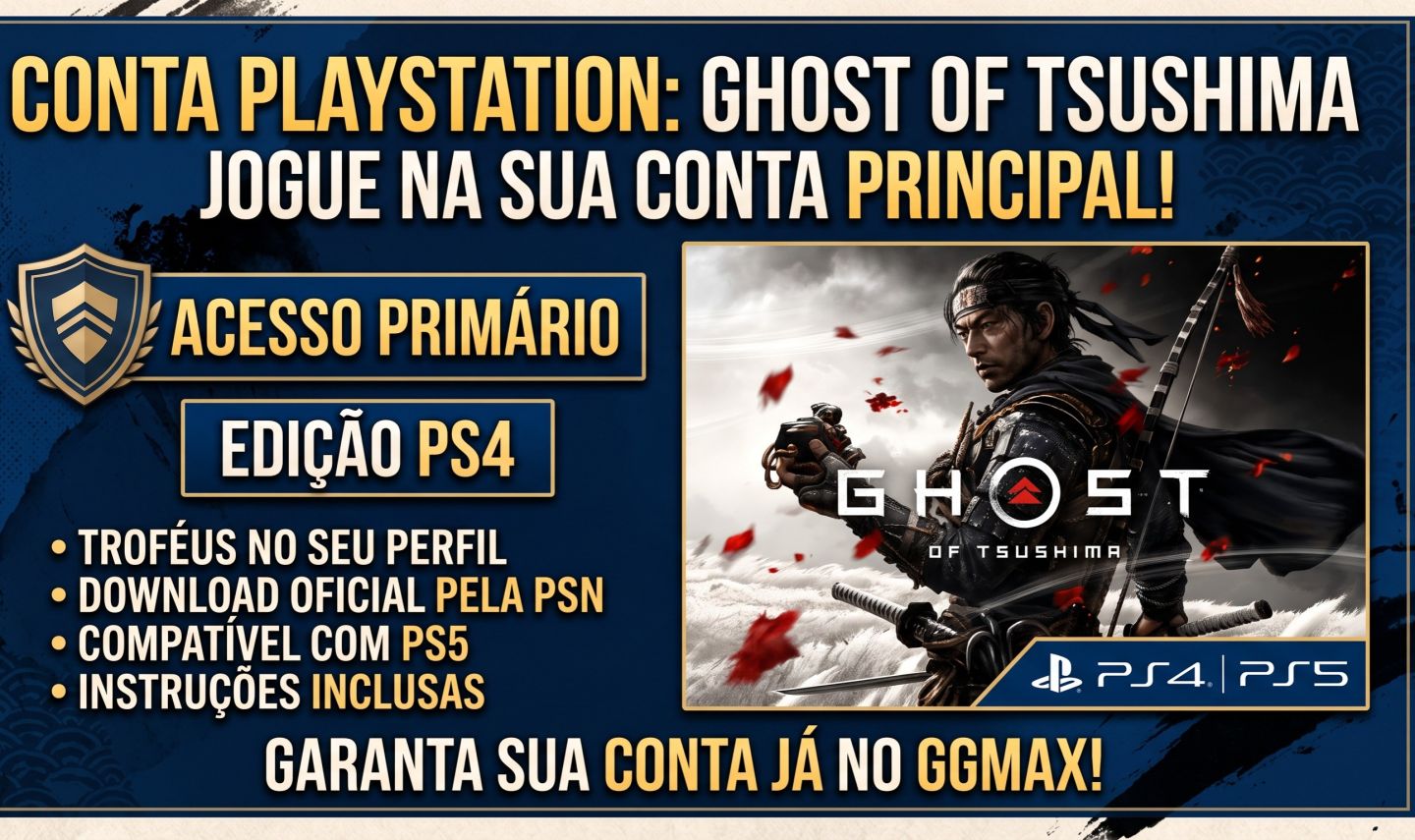 Ghost of Tsushima PS4 | JOGUE NO SEU PERFIL GANHANDO E TROFÉUS!
