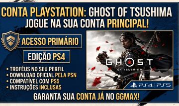 Ghost of Tsushima PS4 | Conta Primária (Jogue no seu Perfil e Ganhando Troféus)
