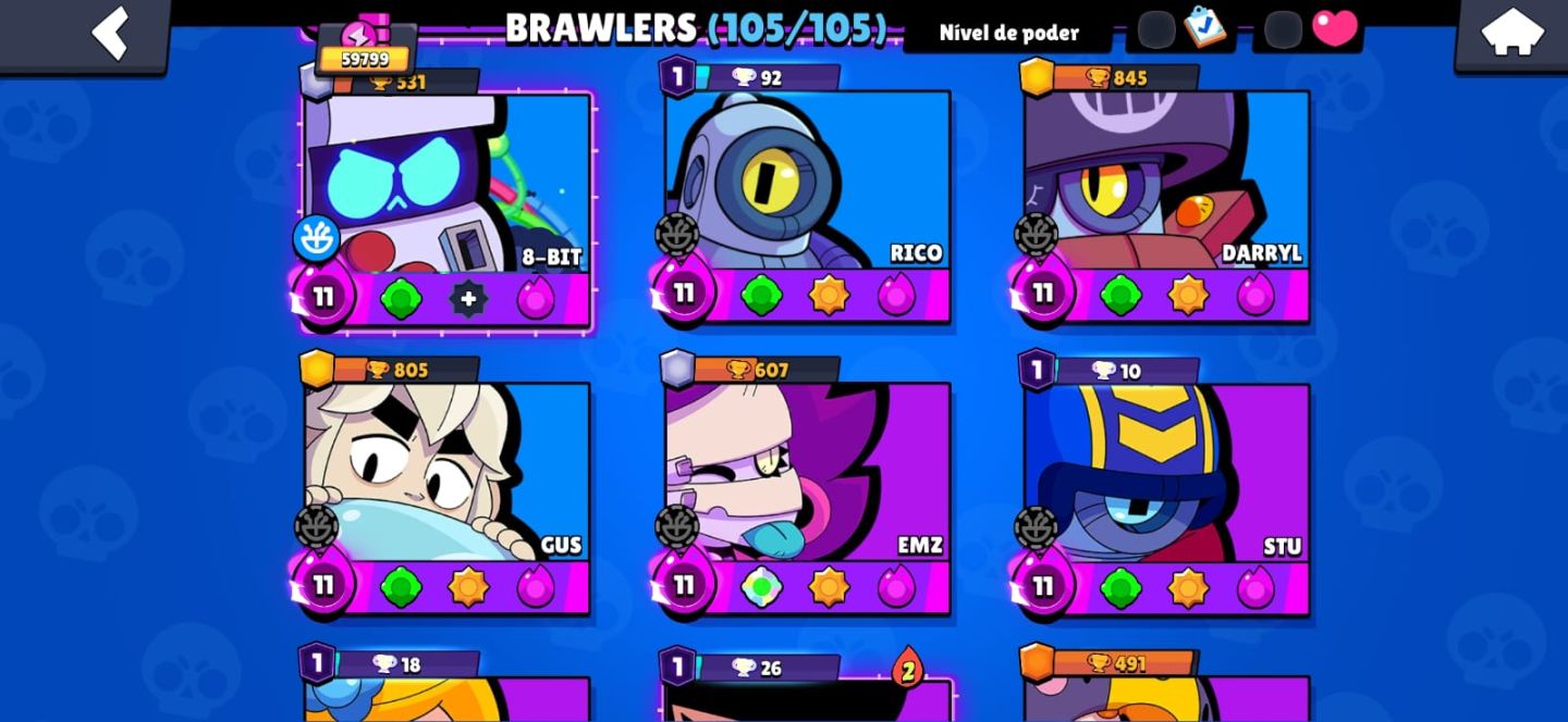Conta de Brawl Stars muito rara.