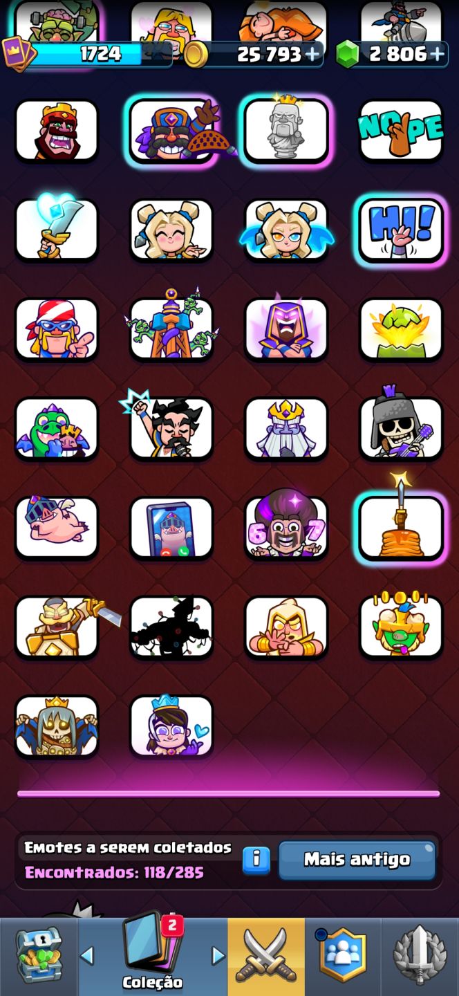 CONTA CLASH ROYALE 9747 TROFÉUS 4 ANOS