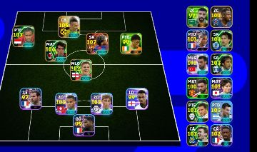 Conta de efootball vários jogadores insanos pack da França yamal 107, Kaká ect..