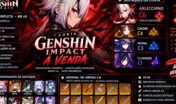 CONTA GENSIN IMPACT SUPER EVOLUÍDA! Conta Avançada, Ótimos PePersonagens