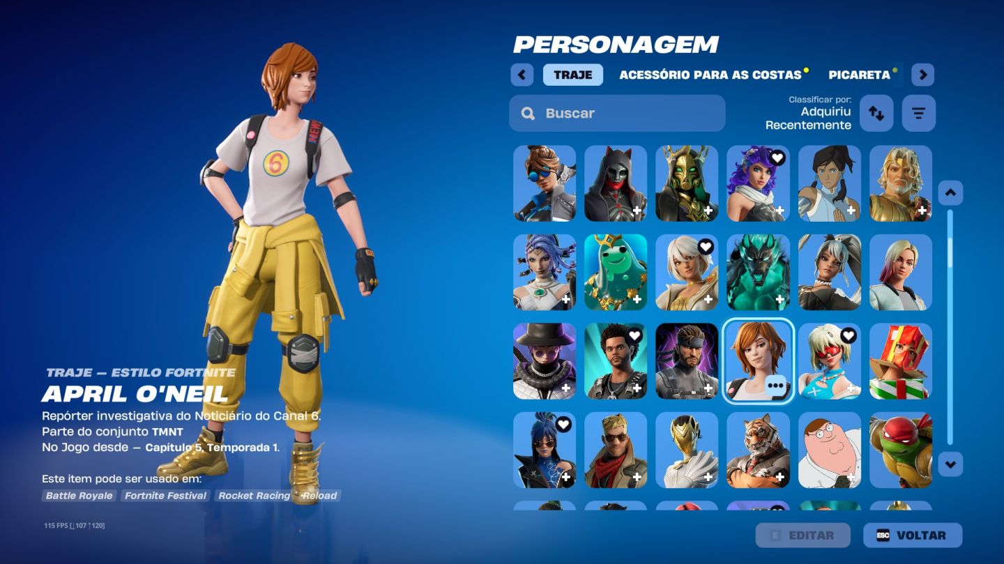 CONTA FORTNITE VARIAS SKINS FULL ACESSO