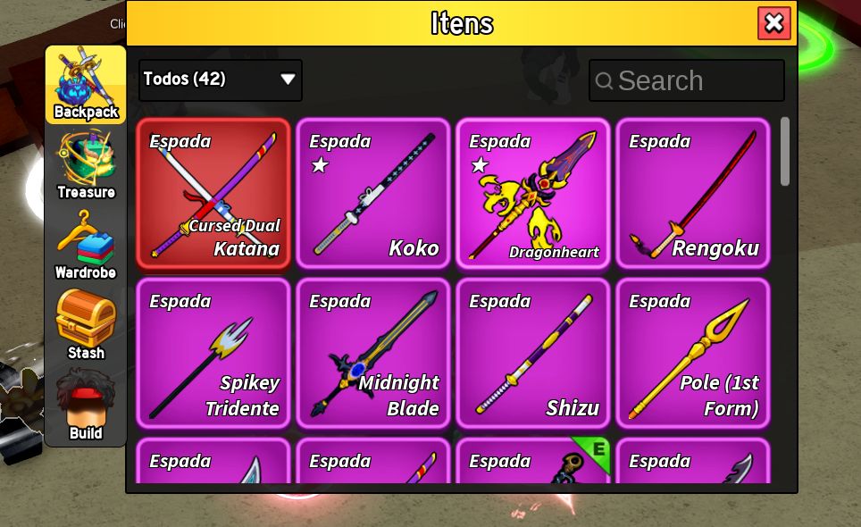 Conta com titulo mais desejado o famoso "PIRATE KING"