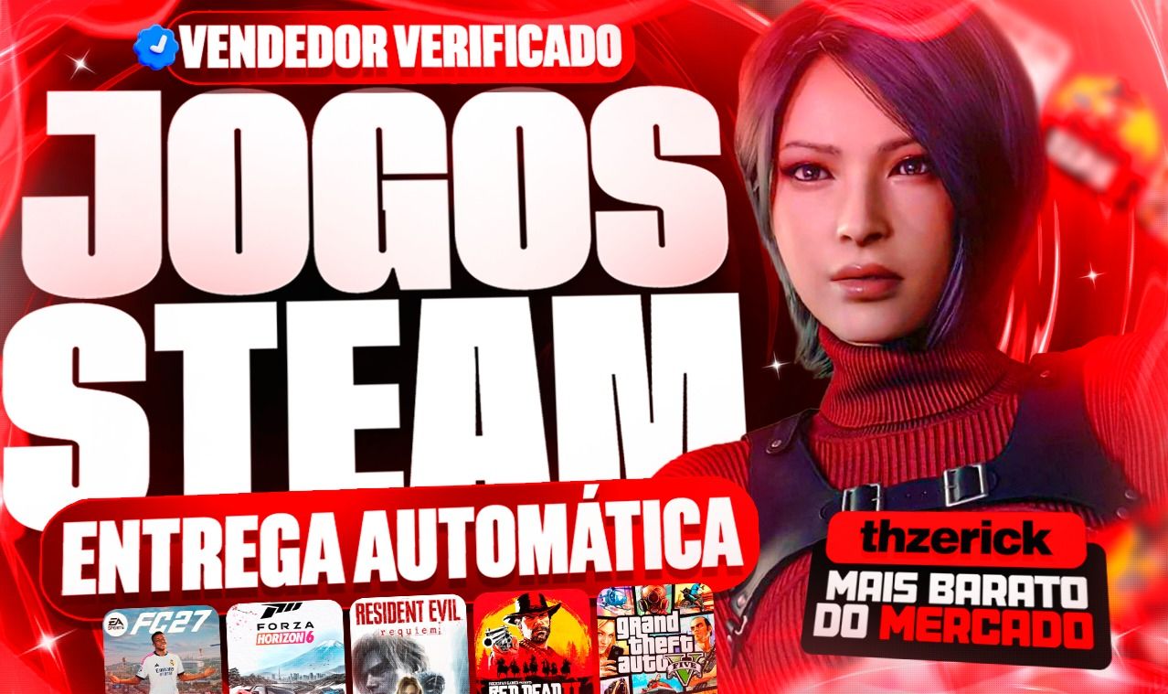 MENOR PREÇO || JOGOS STEAM ATUAIS E CLÁSSICOS || ENTREGA IMEDIATA