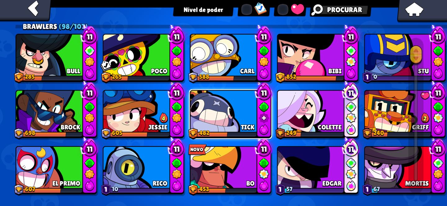 CONTA BRAWSTARS COM MESTRE + PRO PASS CORVO