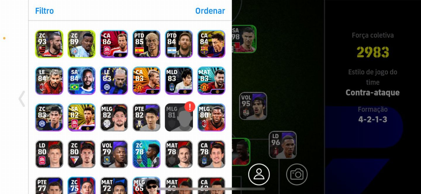 CONTA TOP DE EFOOTBALL 25 , COM BALE E VARIOS JOGADORES TOP PRA COMEÇAR