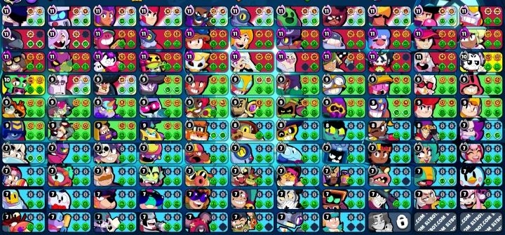 Conta brawl stars +100k/107 brawlers/quase na fama solar prestígios e recursos