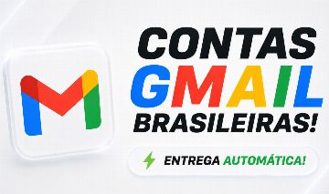 [PROMOÇÃO] CONTAS GMAIL BR | SEM SMS | ENTREGA AUTOMÁTICA!!