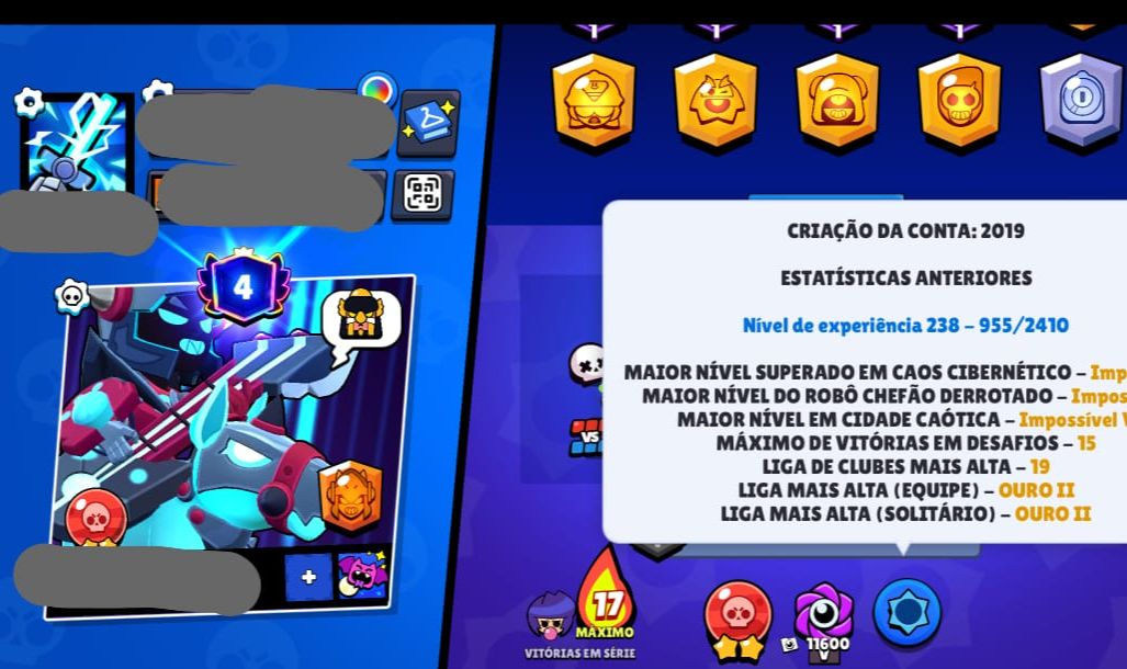 Conta rara com bastante Eskins e muito+