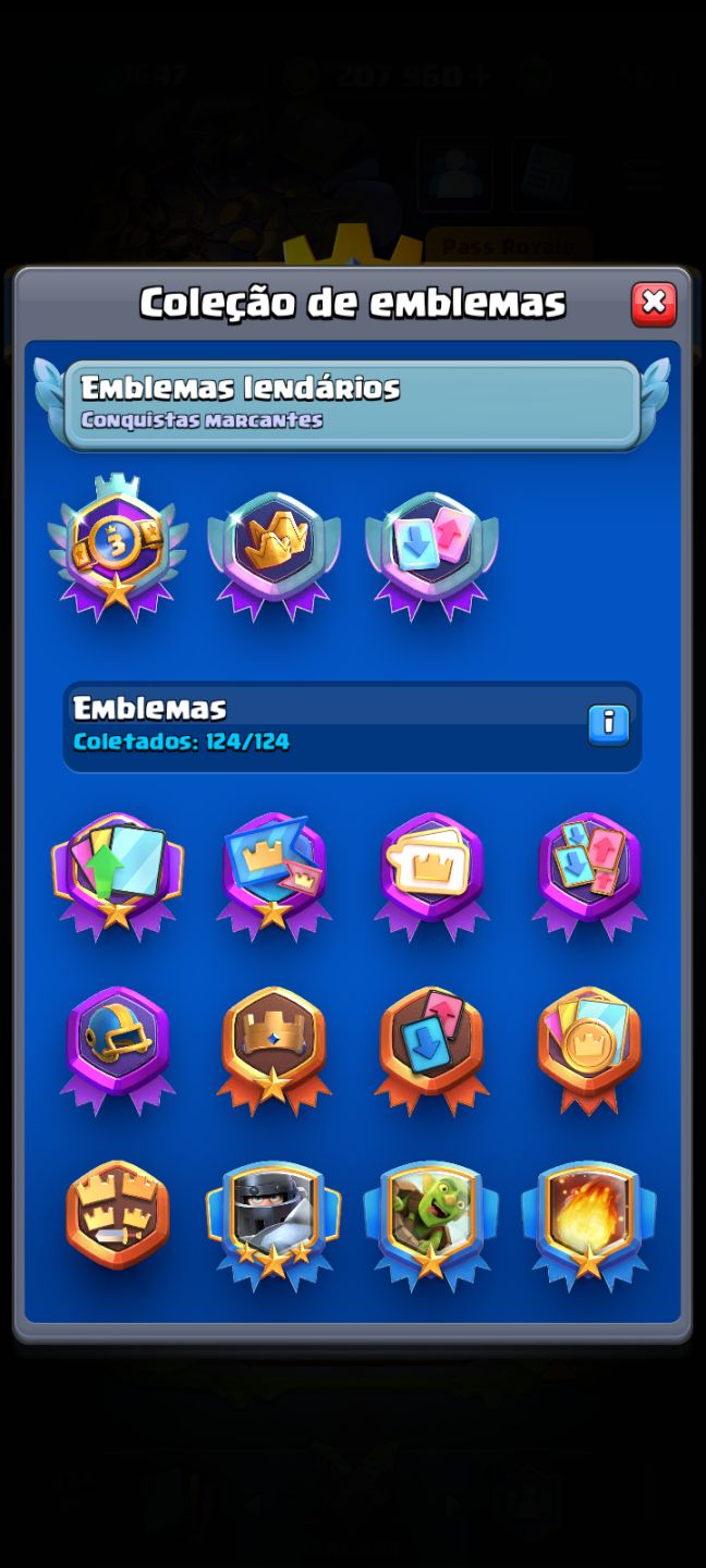 CONTA CLASH ROYALE 13.000 TROFÉUS