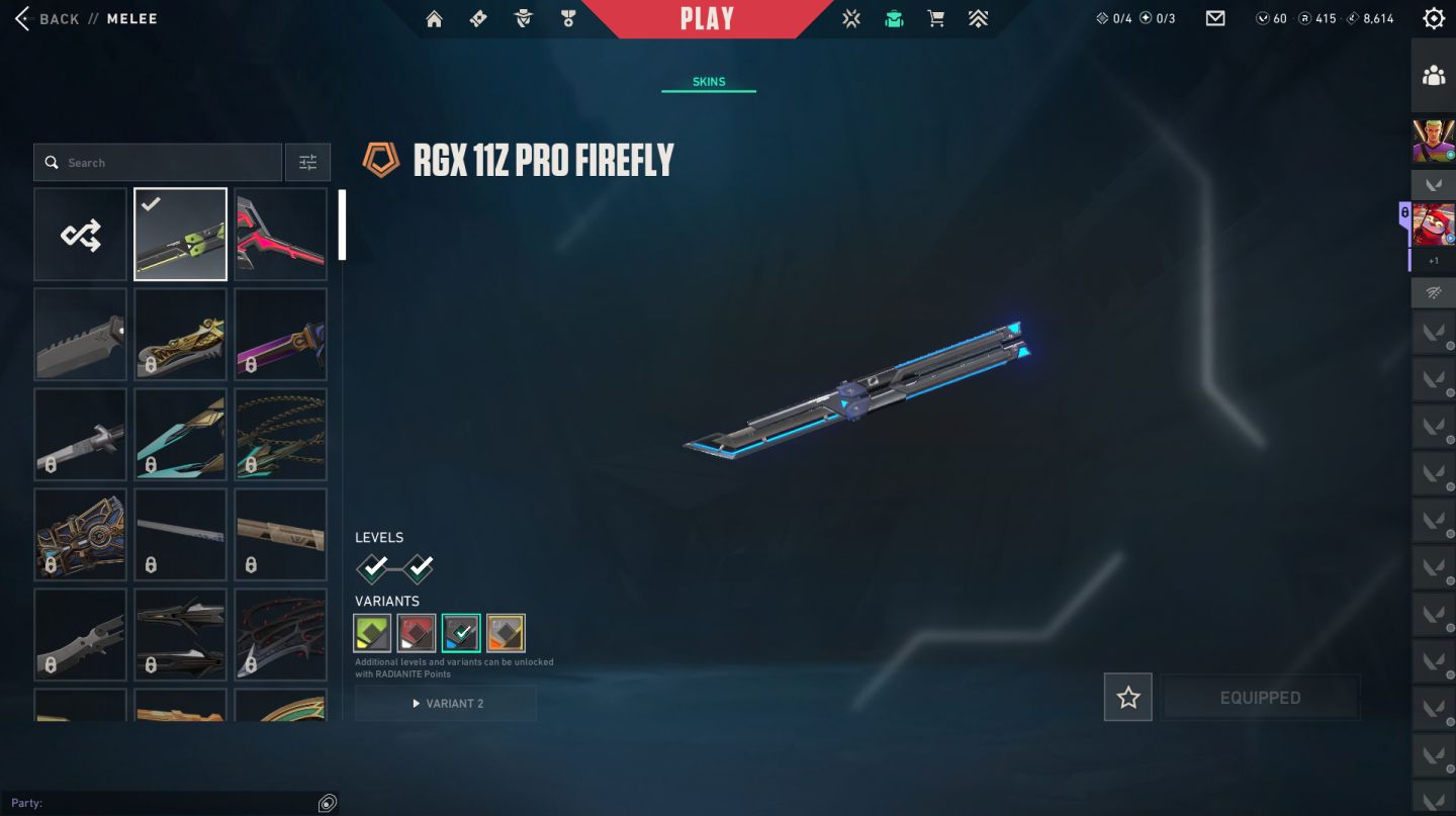 CONTA DE VALORANT TOP - BUTTER FLY RGX - OPERATOR GLITHPOP - NIVEL 188k