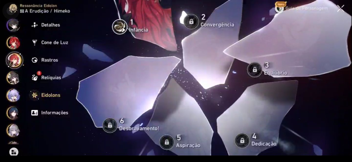 Conta HONKAI STAR RAIL | NÍVEL 70 | VÁRIOS 5 ESTRELAS, CONES E SKINS, ETC.