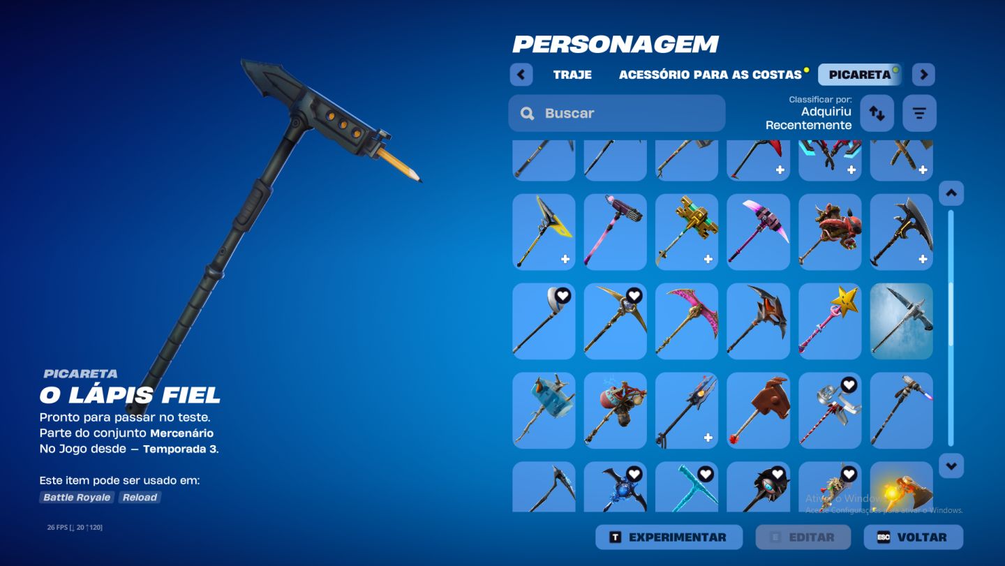 CONTA FORTNITE CAVALEIRO NEGRO, JOHN WICK, TRAVIS SCOTT + SALVE O MUNDO