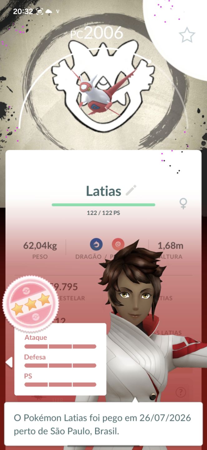 2 lendários shinys + 2 lendários 100% - Pokemon Go