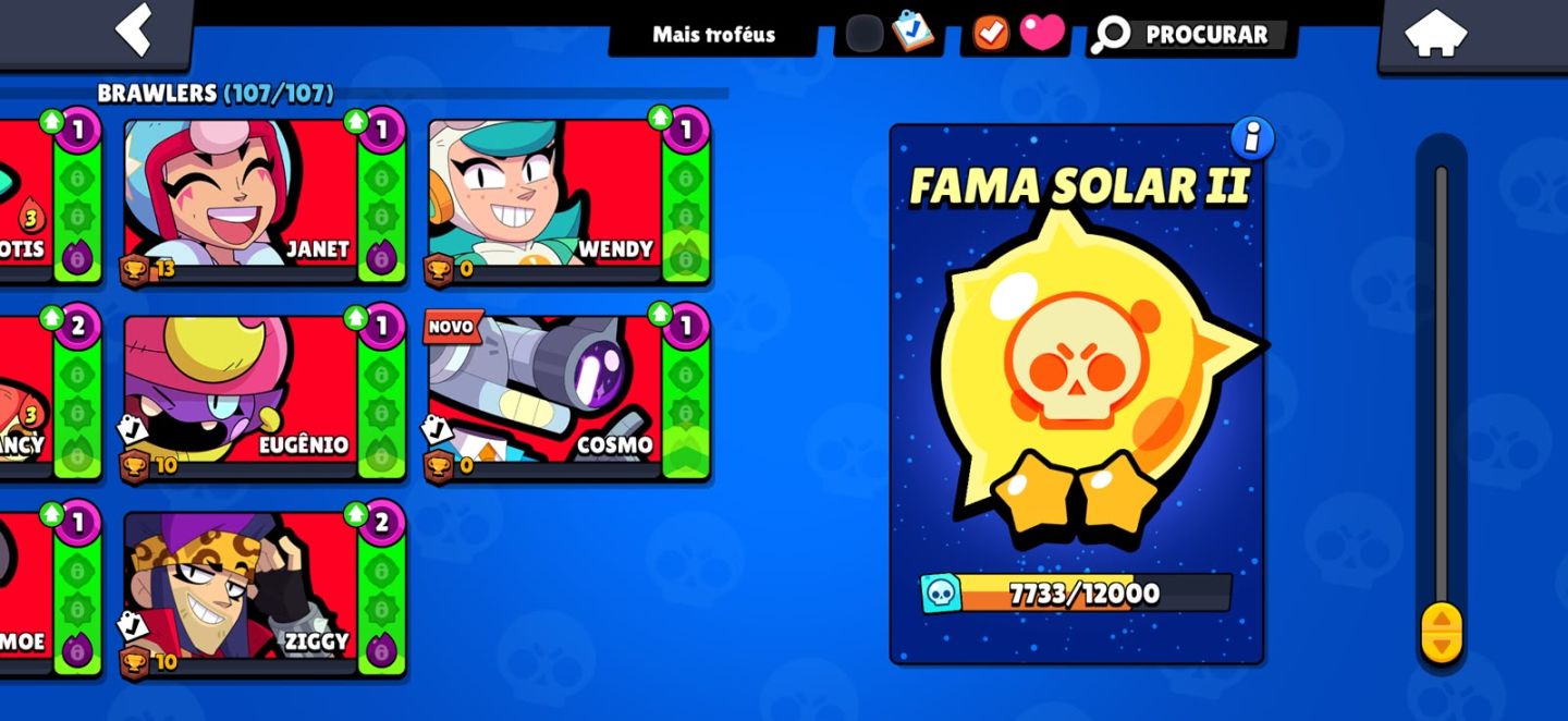CONTA BRAWL STARS 86K TROFÉUS | MUITAS SKINS | PRO PASS | BRAWL PASS PLUS