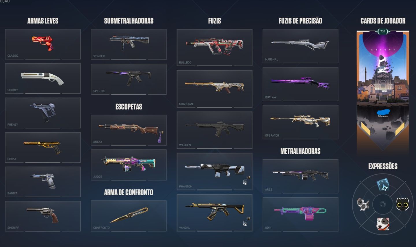 CONTA VALORANT ULTRA RARA COM MUITAS SKINS | ITENS EXCLUSIVOS & SKINS PREMIUM