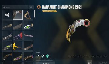 CONTA KIT CHAMPIONS 2021!! SKINS DE FACA E VANDAL!!!
