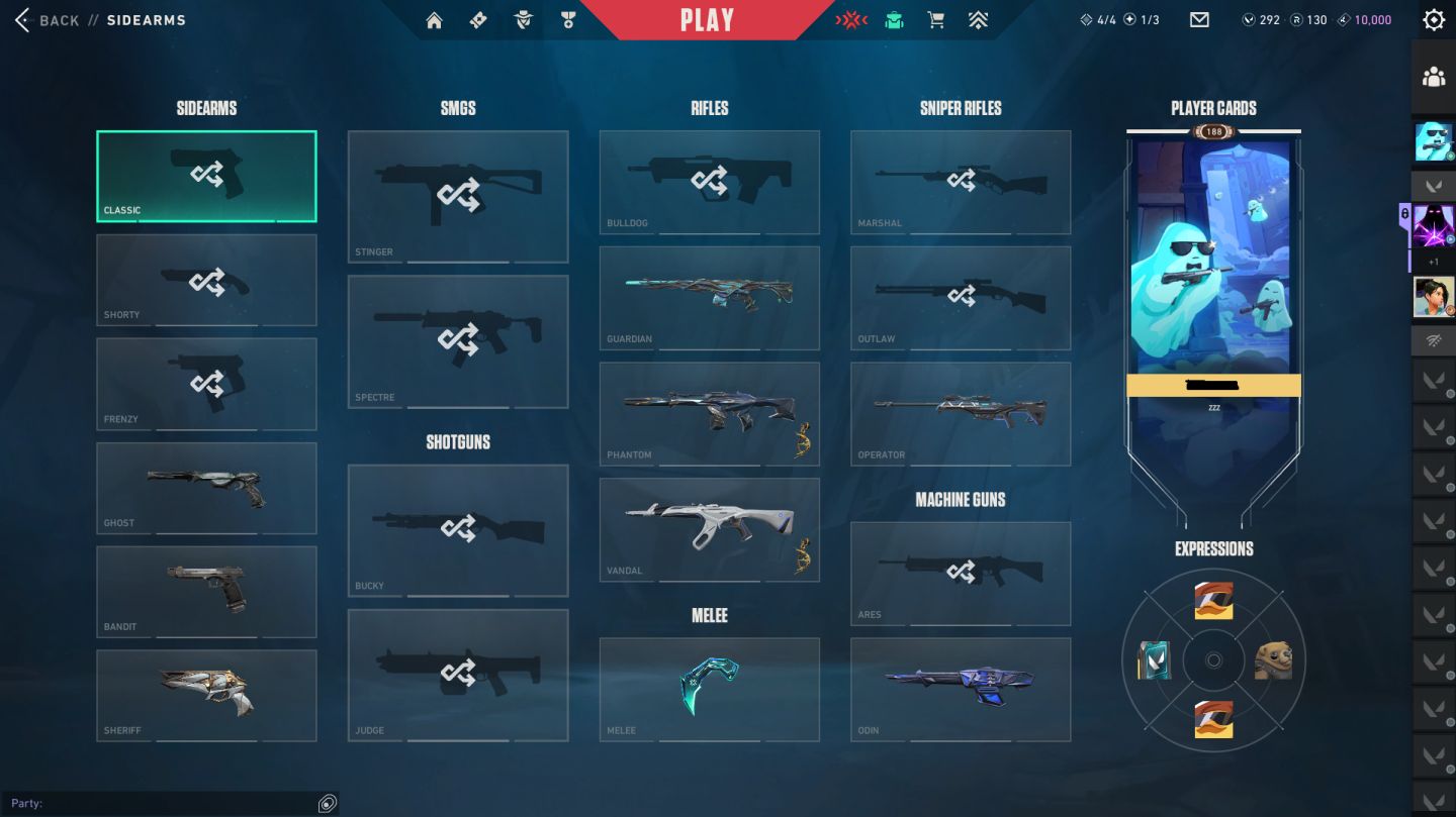 CONTA VALORANT NÍVEL 188 + SKINS - Preço Negociavel