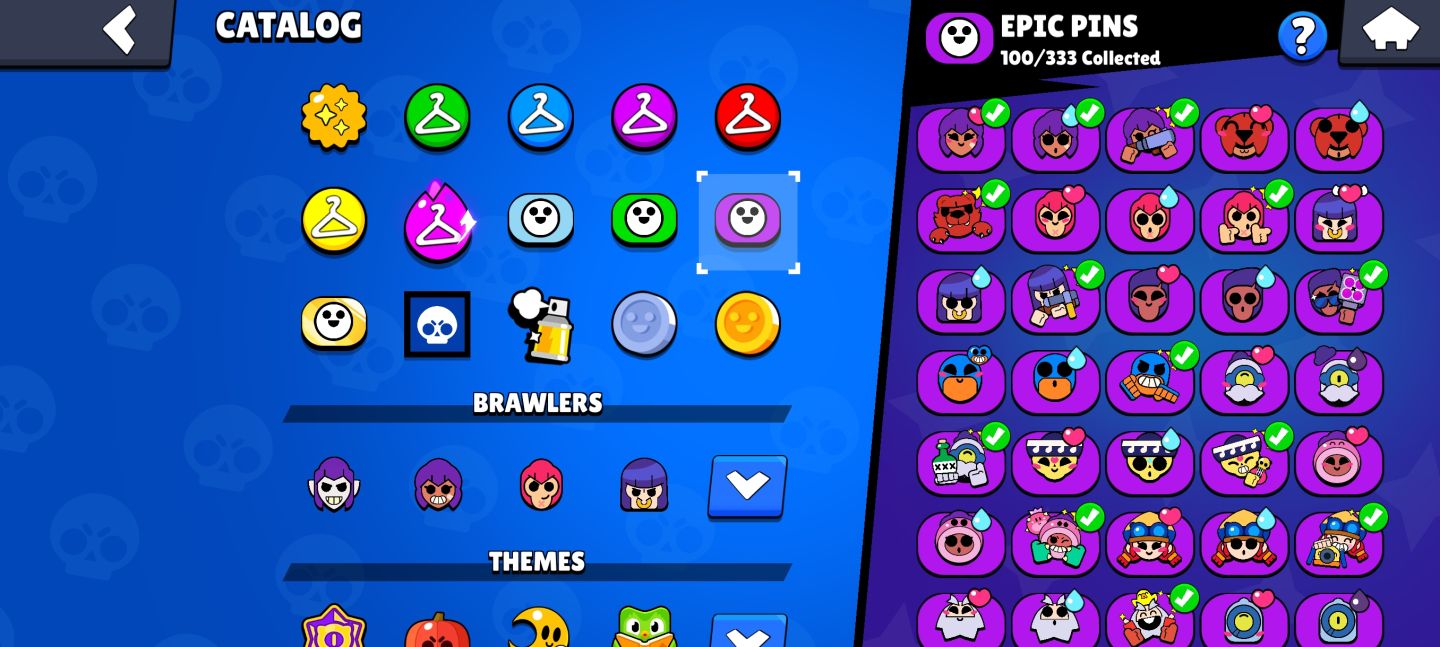 CONTA DE BRAWL STARS COM 107 PERSONAGENS