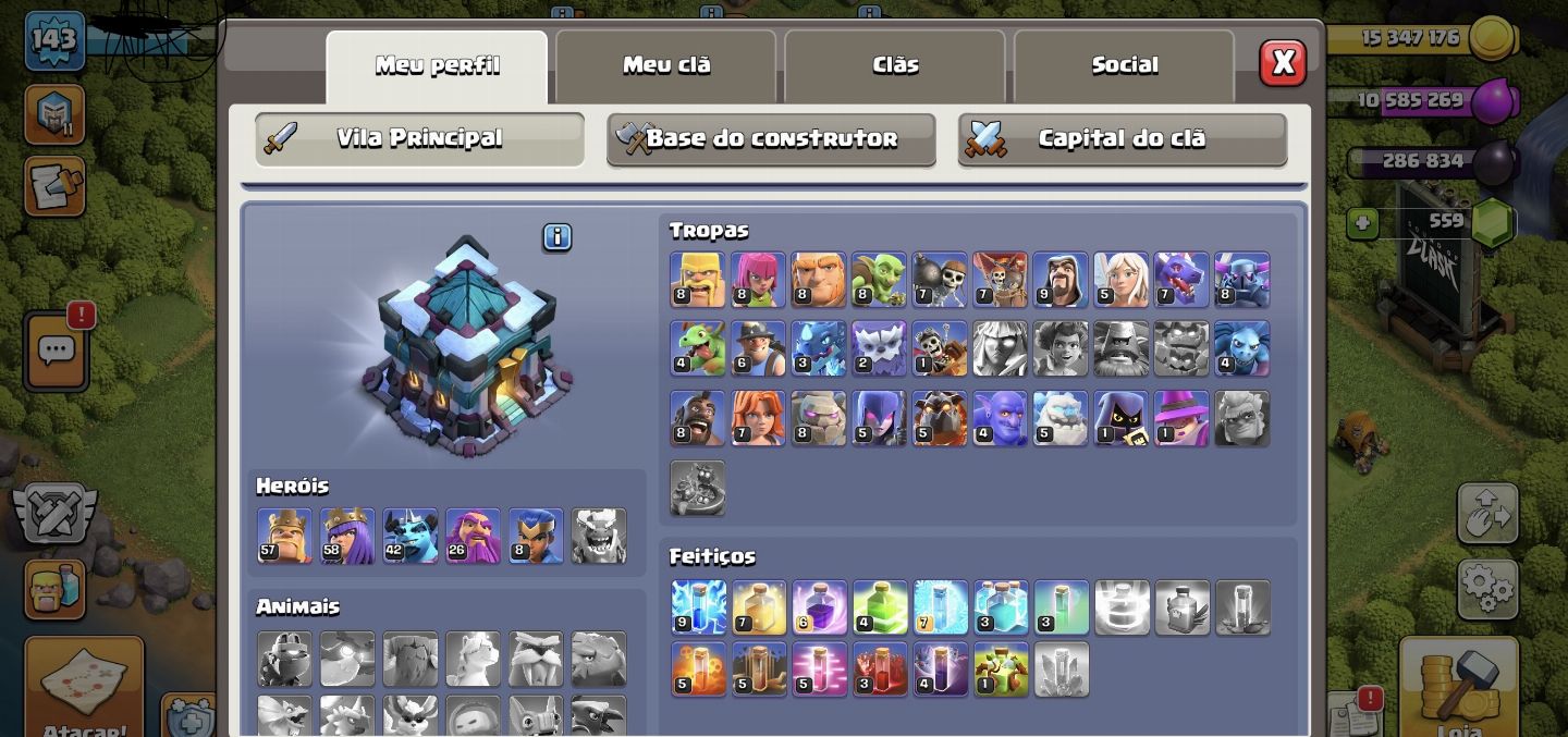 CV 14 level 145 Conta Clash of clans Conta pra logo quiser negociar