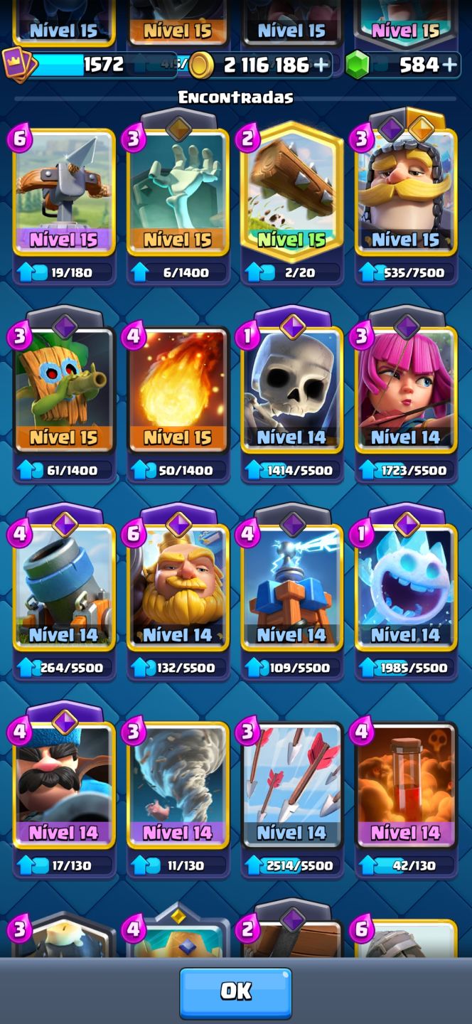 Conta de Clash Royale com 10500 troféus