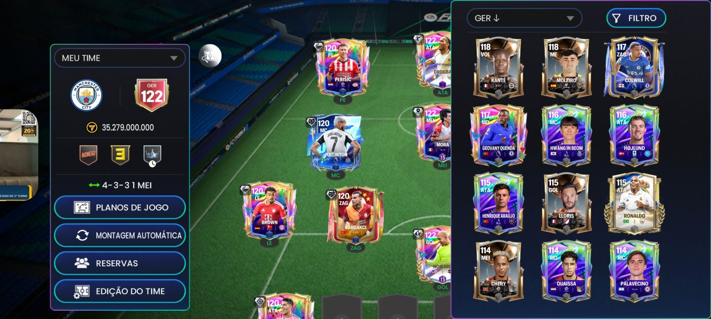 CONTA FIFA MOBILE 27/ FC MOBILE 27 GER 122 PERTO DO GER 123