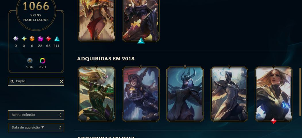 Conta Lol 2012 com BLACK ALISTAR, ALL PAX / 1066 Skins / Nivel 478 / 541 Icones